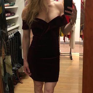 Bella Velvet Dress by Bardot